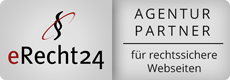 eRecht24 Logo – Partner für datenschutzkonforme Webseiten, Impressum und rechtssichere Dokumente.