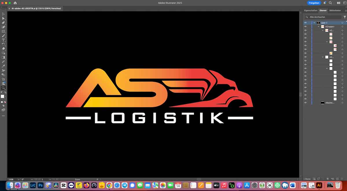 Screenshot des Logo-Design-Prozesses